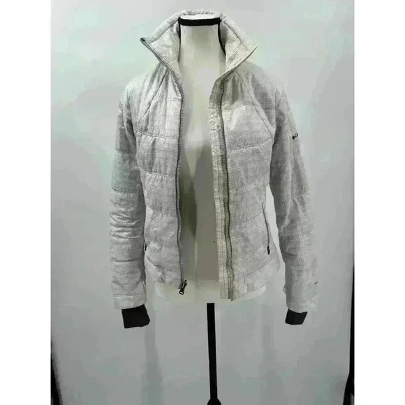 Columbia OmniHeat/OmniShield Interchange Winter Jacket White/Gray Stripes, Sz XS - Picture 10 of 14
